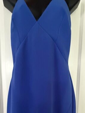 Strapless Royal Blue Evening Dress